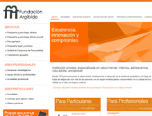 Tablet Screenshot of fundacionargibide.org